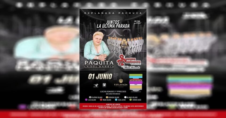 Paquita La Del Barrio Y La Sonora Santanera En Explanada Pachuca